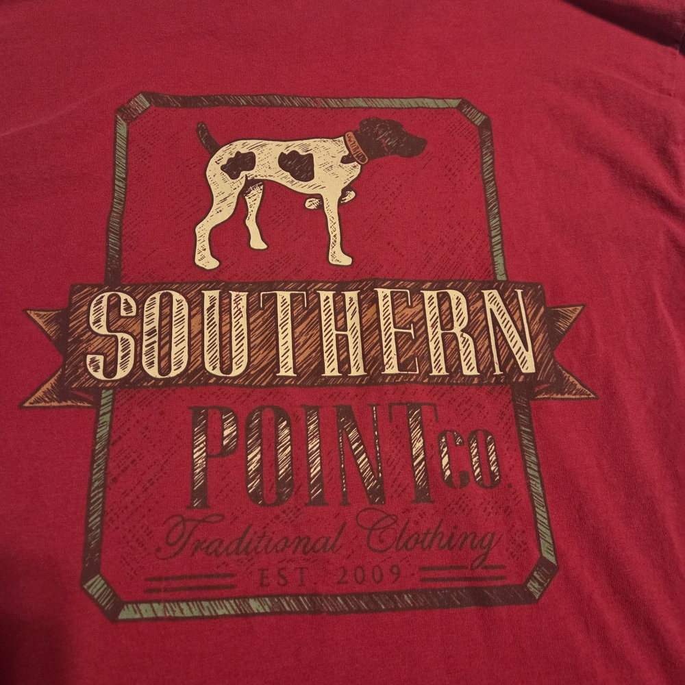 Southern Point Co Red Graphic Longsleeve T-Shirt